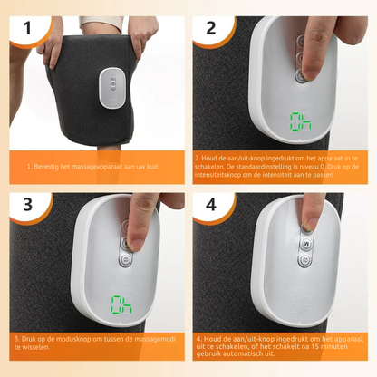 Luchtcompressiearmmassage – 4 Verwarmingsniveaus – Draagbaar – Voor armen en schouders