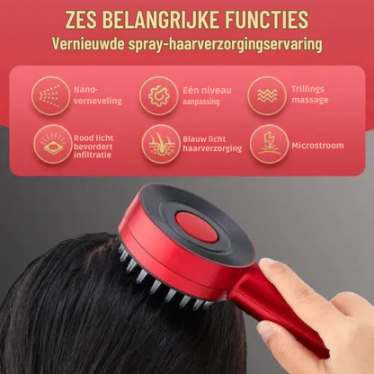 Infrarood Haartherapie Borstel – 630 nm Lichtgolven – Voor Haargroei en Hoofdhuidherstel