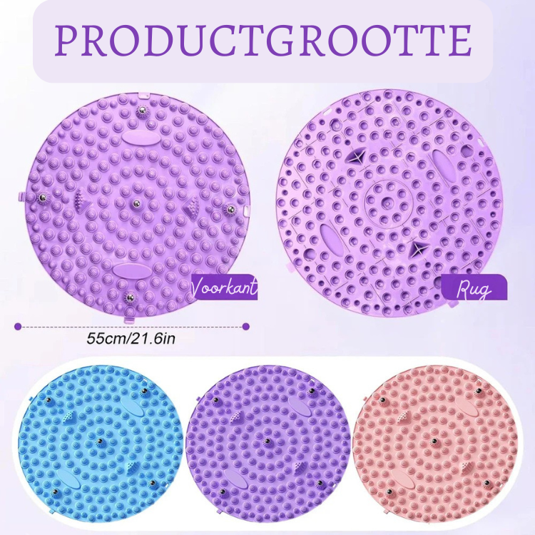 Voetmassage mat – 3D Massagestenen – Voor voeten en ontspanning