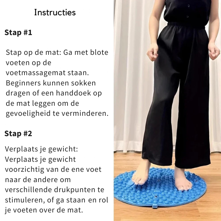 Voetmassage mat – 3D Massagestenen – Voor voeten en ontspanning