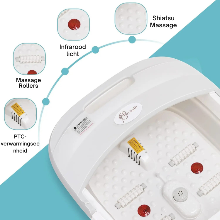 Voet Spa Massagetoestel – Verwarming – Acupressuur – Voor ontspanning en herstel