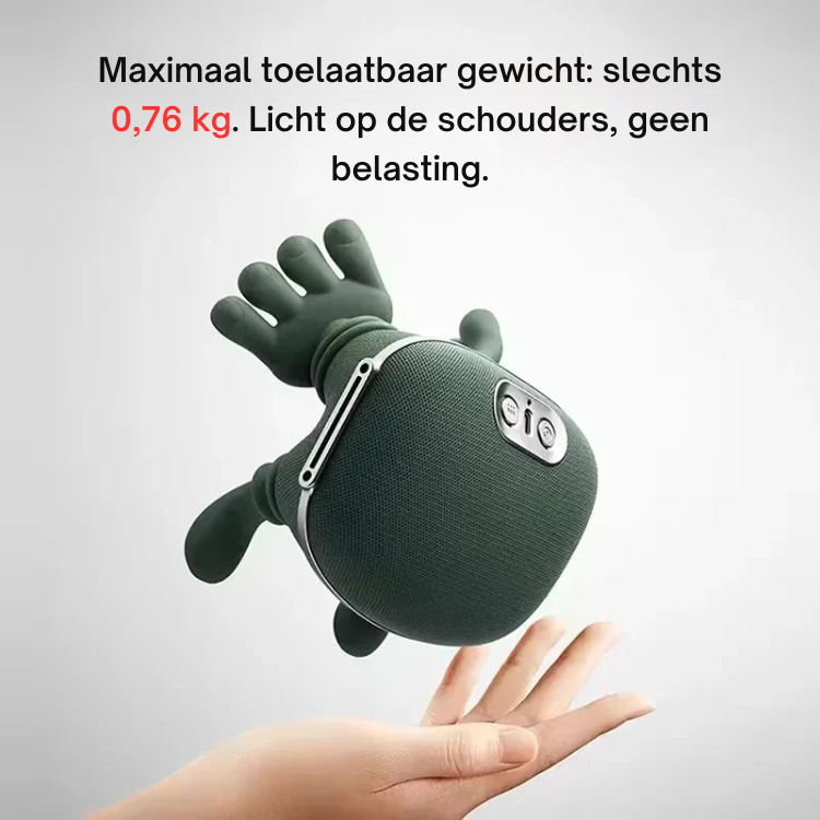 Massageapparaat – Verstelbare Band – Ergonomisch Ontwerp – Voor Nek en Schouders