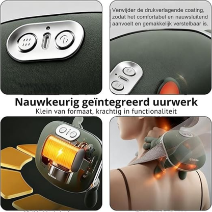 Massageapparaat – Verstelbare Band – Ergonomisch Ontwerp – Voor Nek en Schouders