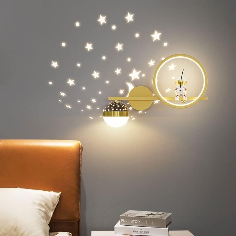 Wandlamp – Sterren- en Maanspatroon – Voor Slaapkamer en Woonkamer