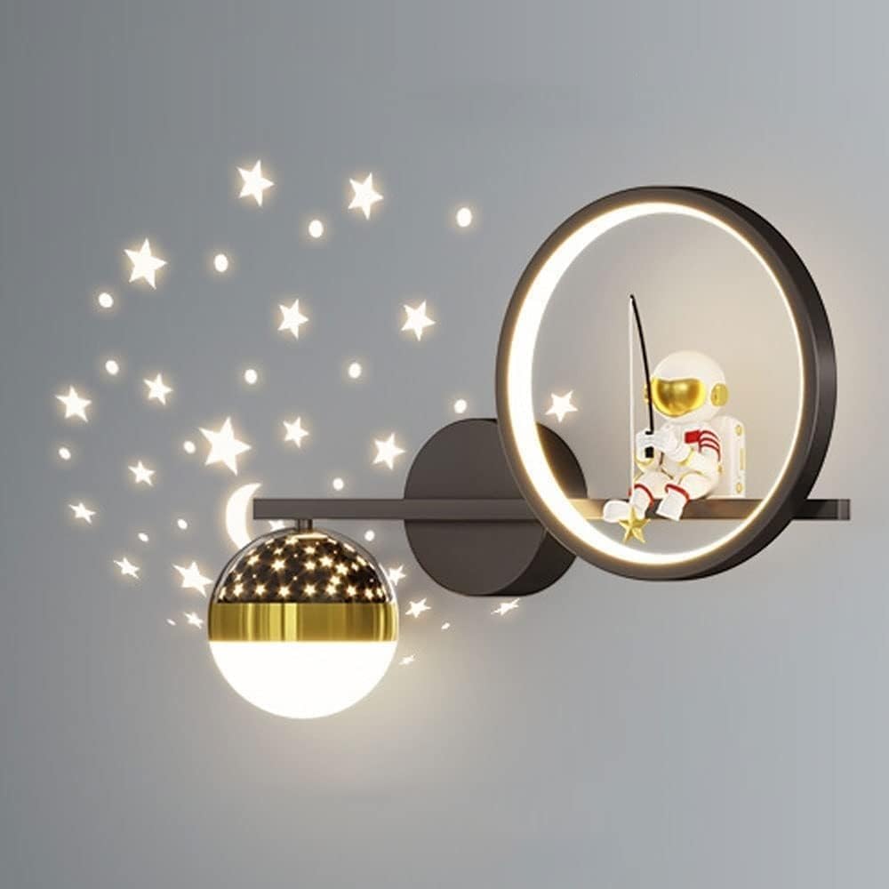 Wandlamp – Sterren- en Maanspatroon – Voor Slaapkamer en Woonkamer