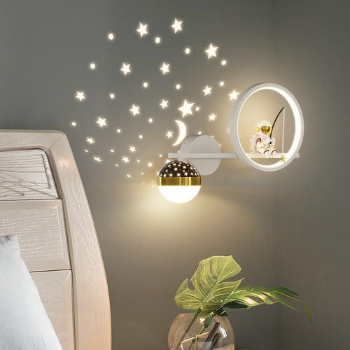 Wandlamp – Sterren- en Maanspatroon – Voor Slaapkamer en Woonkamer