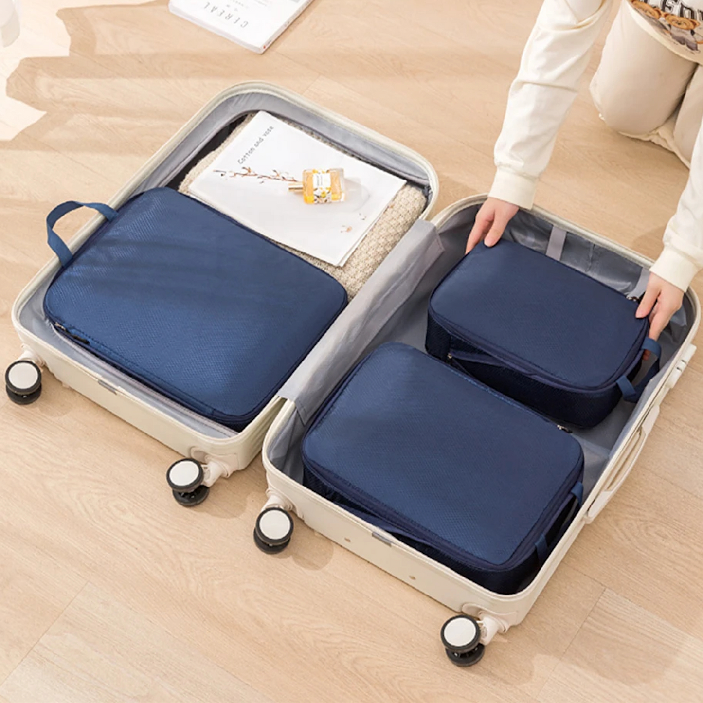 Reisopbergzakken – set van 3 – waterdichte zakken – voor kleding en accessoires