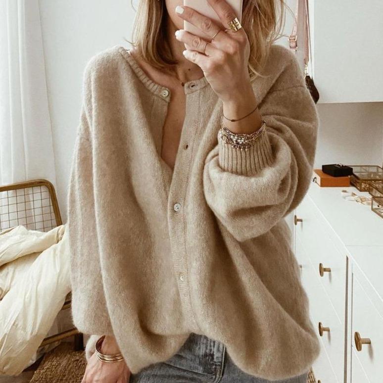 Dames Gebreide Cardigan – Zachte Wol – Casual Design – Voor Dagelijks Gebruik