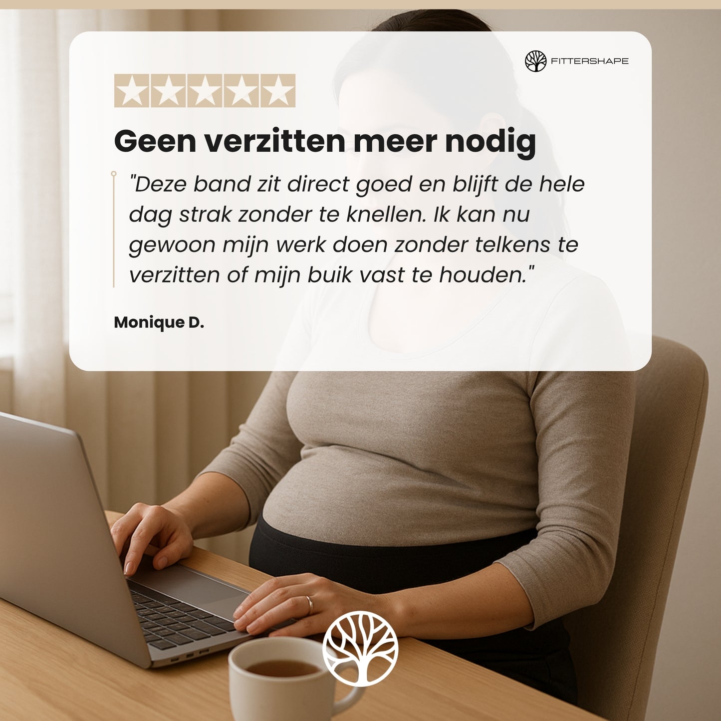 Fittershape BumpSupport | Zwangerschapsband – Met Extra Rugondersteuning