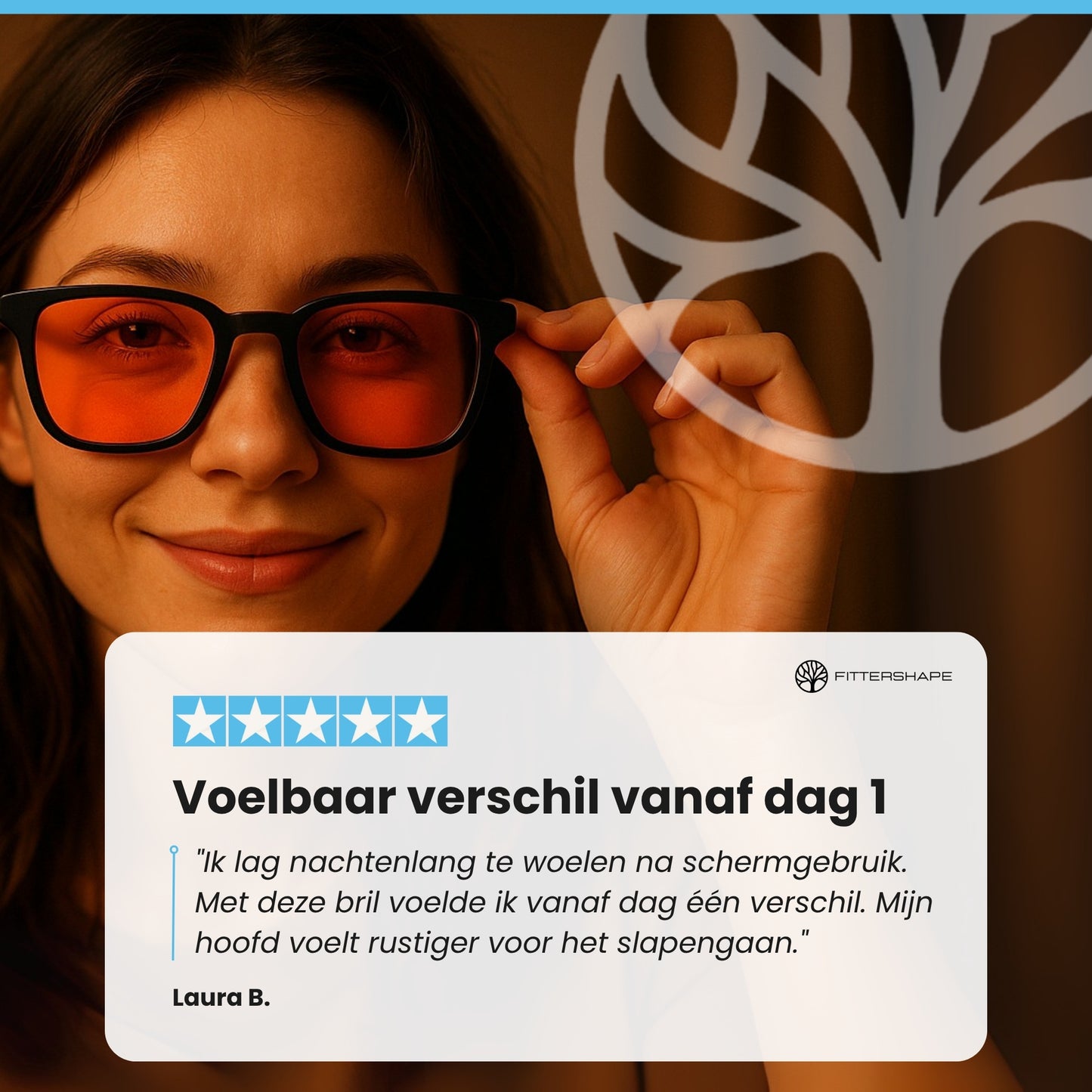 Fittershape SleepGuard Bril | Blauwlichtfilter – Voor Betere Nachtrust