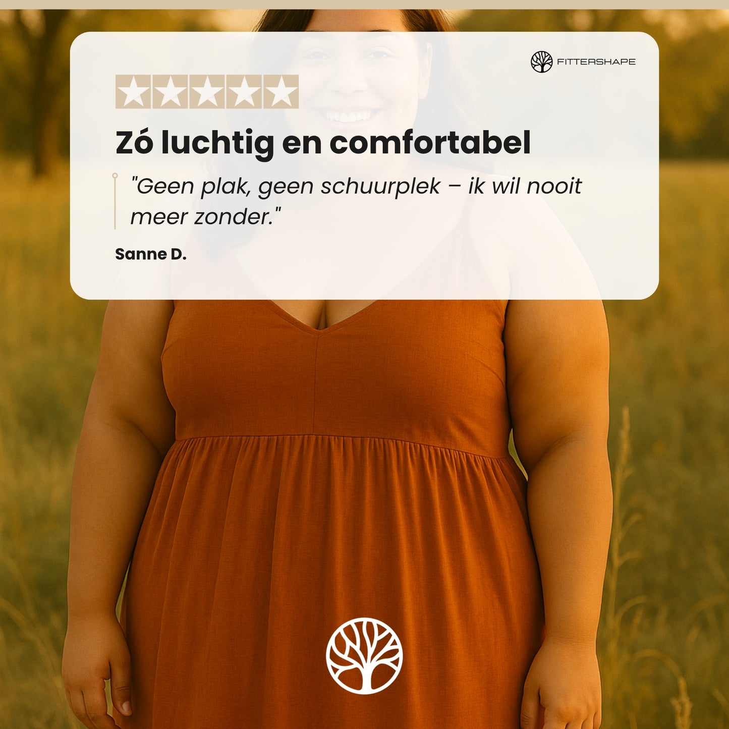 Fittershape Anti-Scheur Shorts | Comfortabel Onder Jurkjes – Voor Zomergebruik