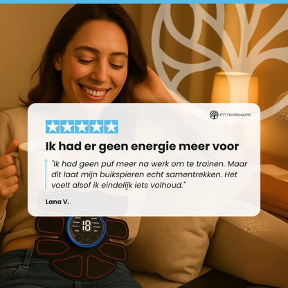 Fittershape AbsTone Pad | EMS Spiertrainer – Voor Een Sterkere Buik