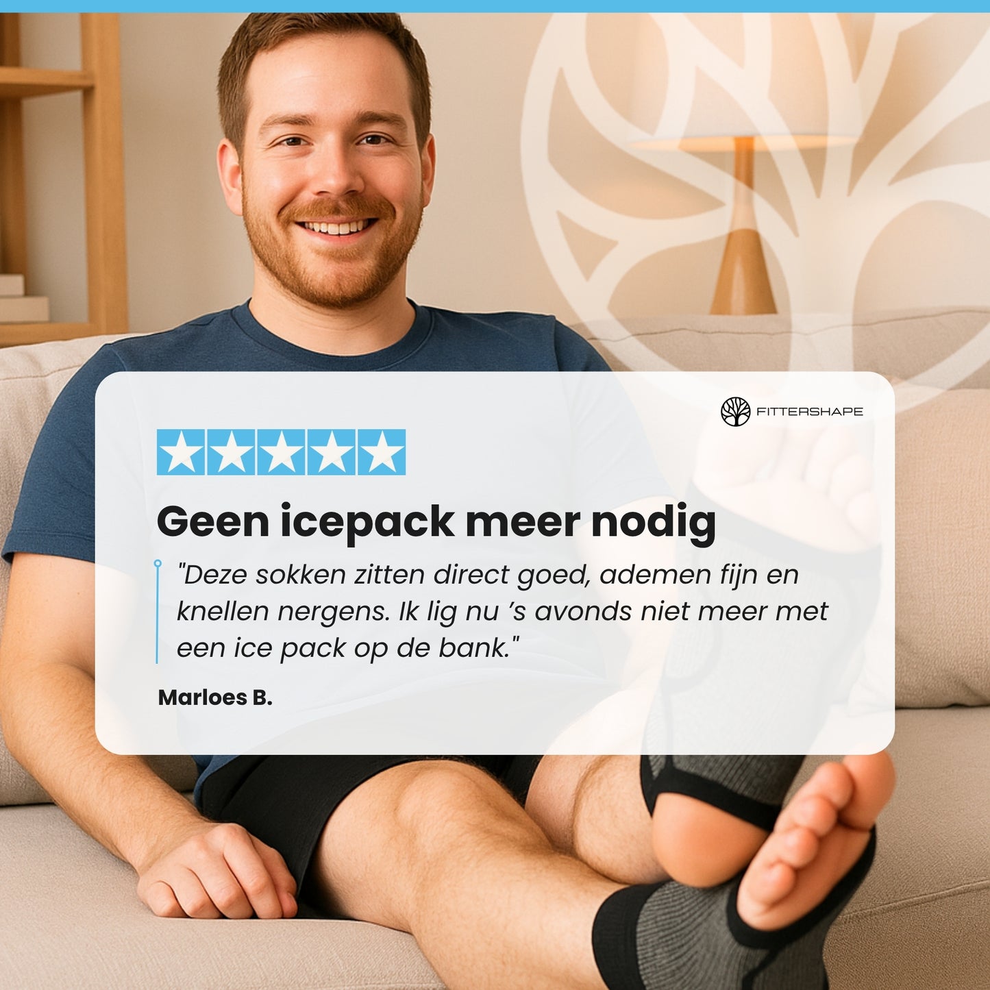 Fittershape AnkleRelief Socks | Compressie Enkelkousen – Voor Dagelijks Comfort