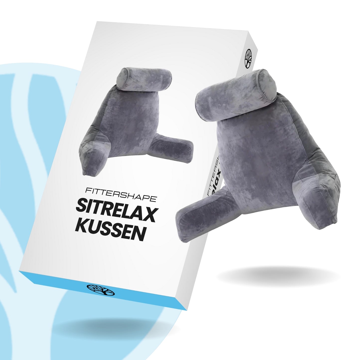 Fittershape SitRelax Kussen | Ergonomisch Leeskussen – Voor Rug & Neksteun