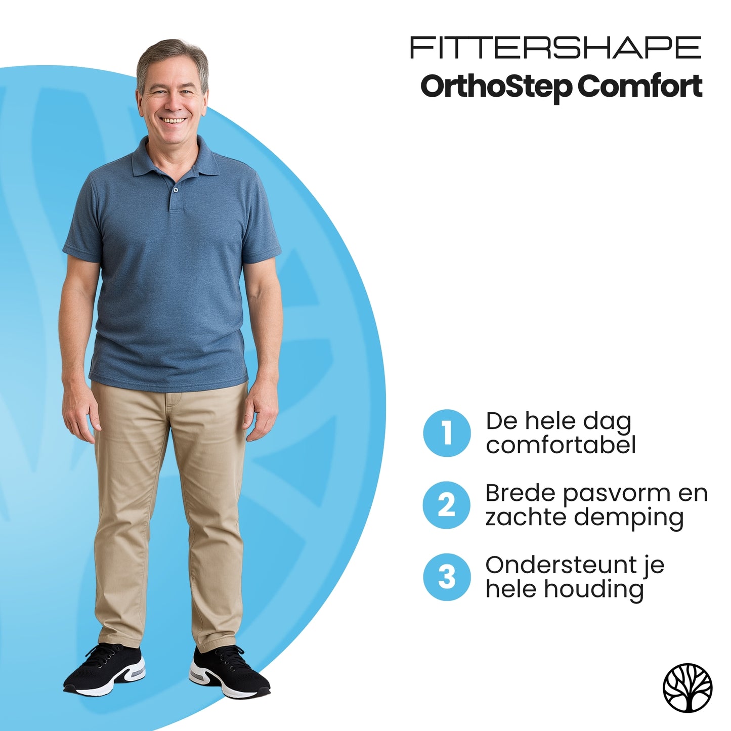 Fittershape OrthoStep Comfort | Ergonomische Schoen – Voor Pijnvrije Stappen