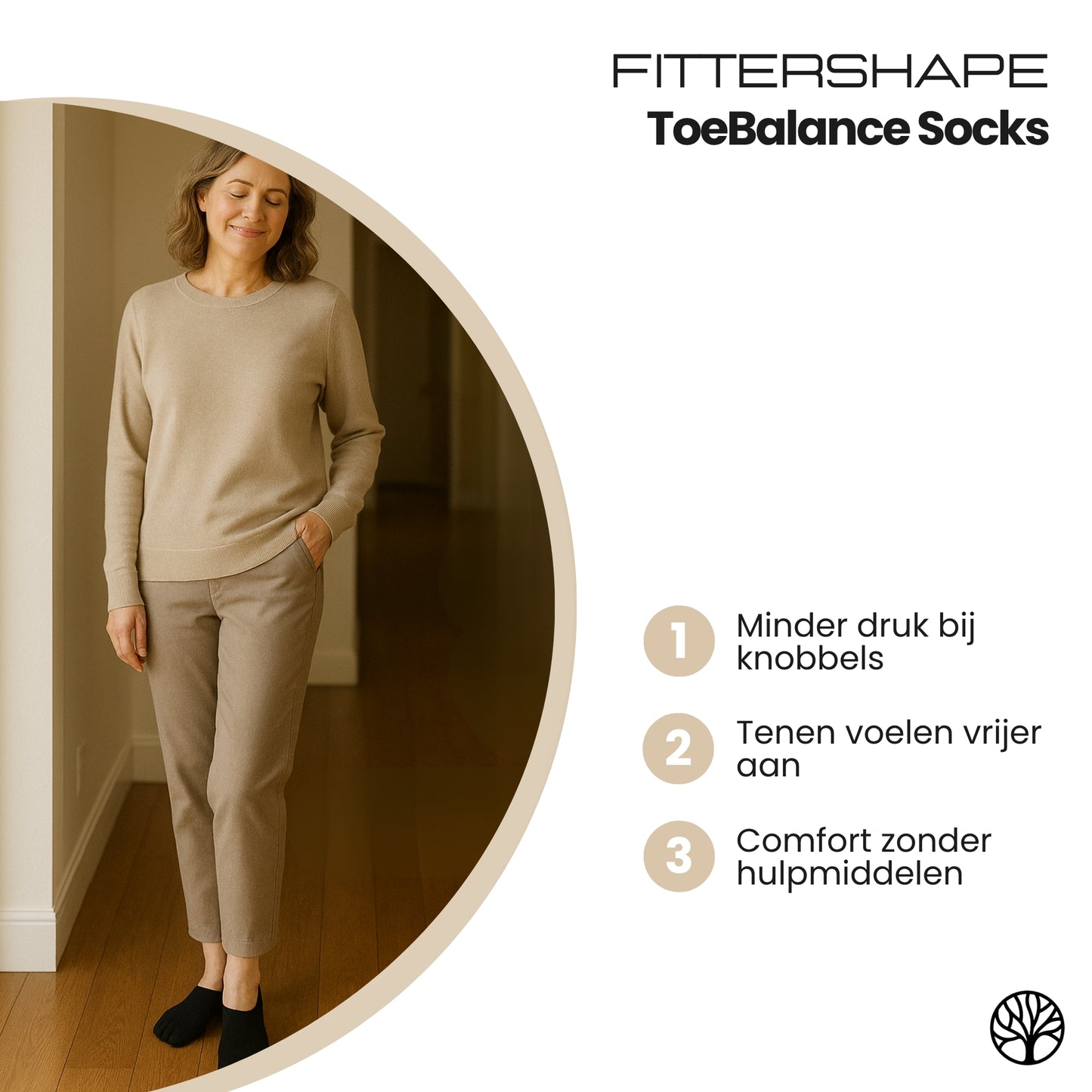 ToeBalance Socks | 6 Pack Teenspreidende Sokken – Tegen Bunionpijn