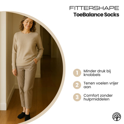 ToeBalance Socks | 6 Pack Teenspreidende Sokken – Tegen Bunionpijn