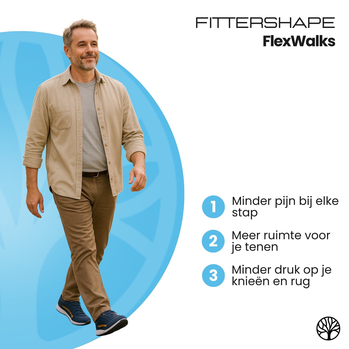 Fittershape FlexWalks | Ergonomische Schoenen – Voor Minder Voetpijn