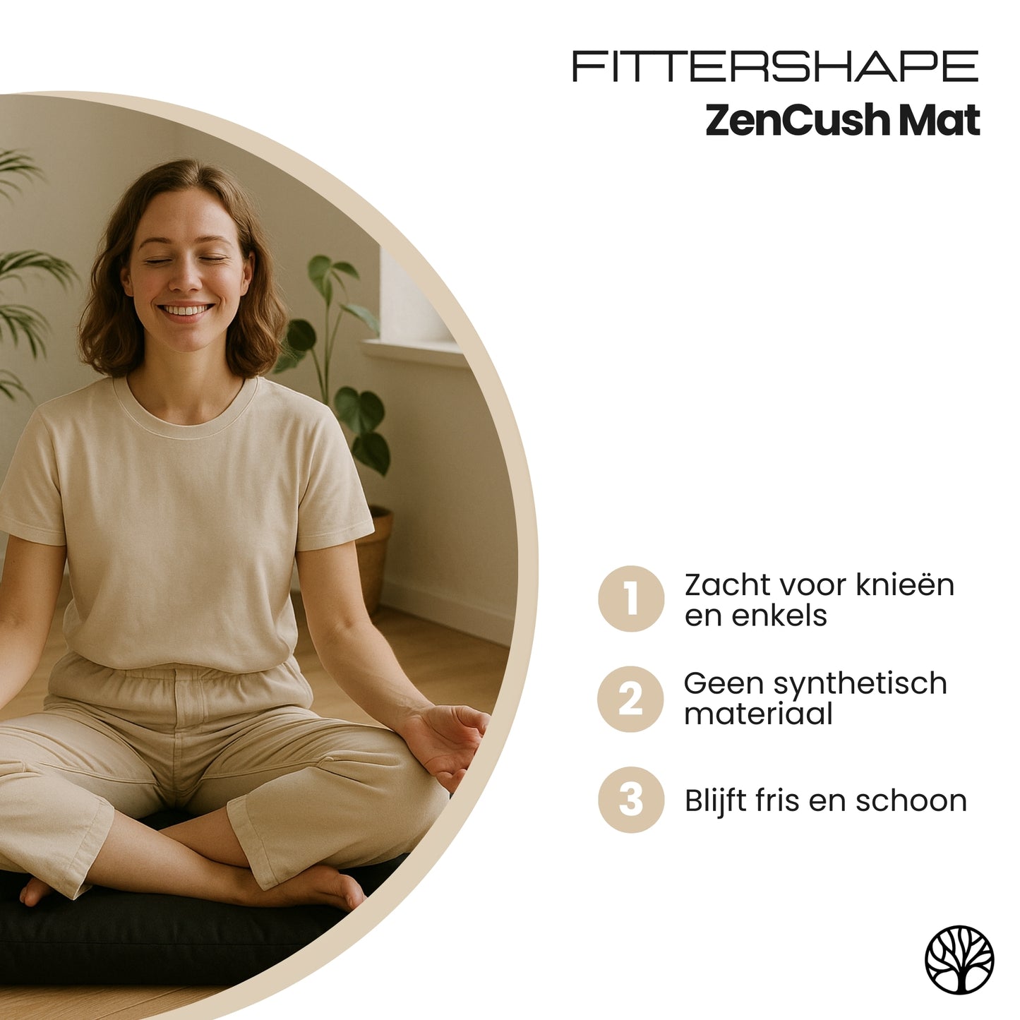 ZenCush Kussen voor Meditatie | Perfect voor yoga en mediteren