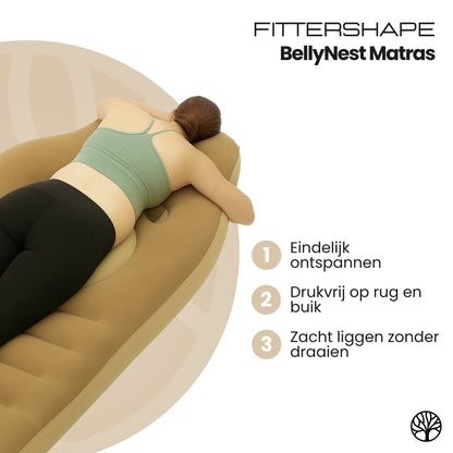 Fittershape BellyNest Matras | Zwangerschapssteun – Voor Buiklig Zonder Druk