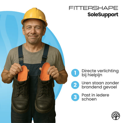 Fittershape SoleSupport Insoles | Tegen Voetpijn & Vermoeidheid