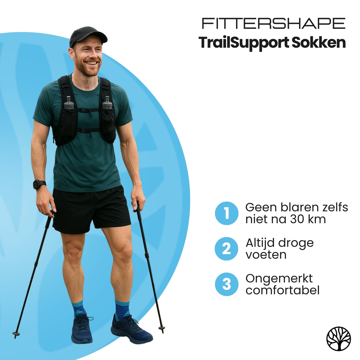 Fittershape TrailSupport Sokken | Voor Langdurige Loopcomfort