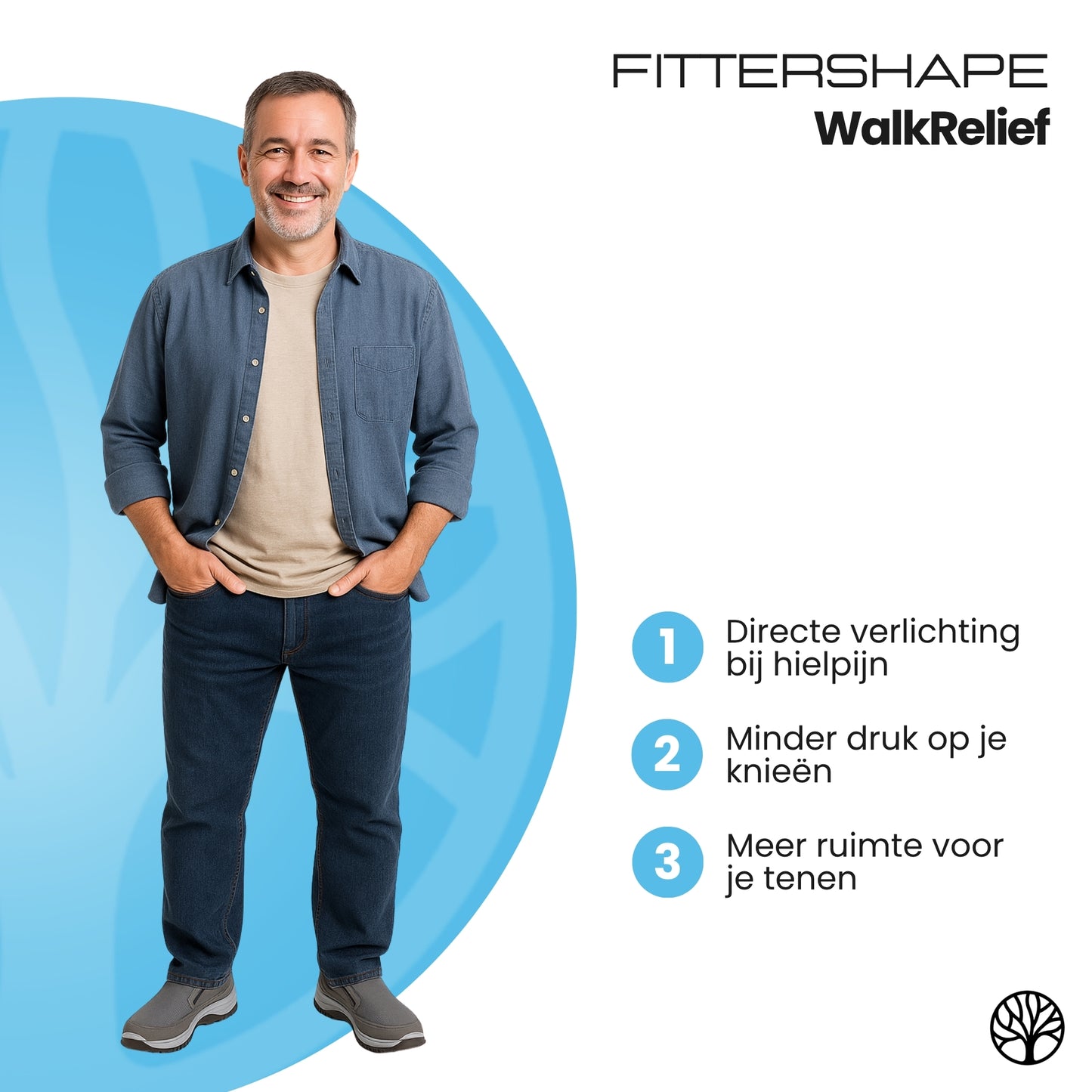 Fittershape WalkRelief | Comfortabele Loopschoenen – Voor Minder Voetpijn
