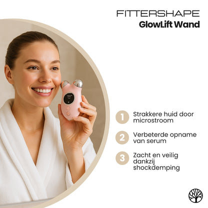Fittershape GlowLift Wand | Microcurrent Gezichtstool – Voor Strakkere Huid