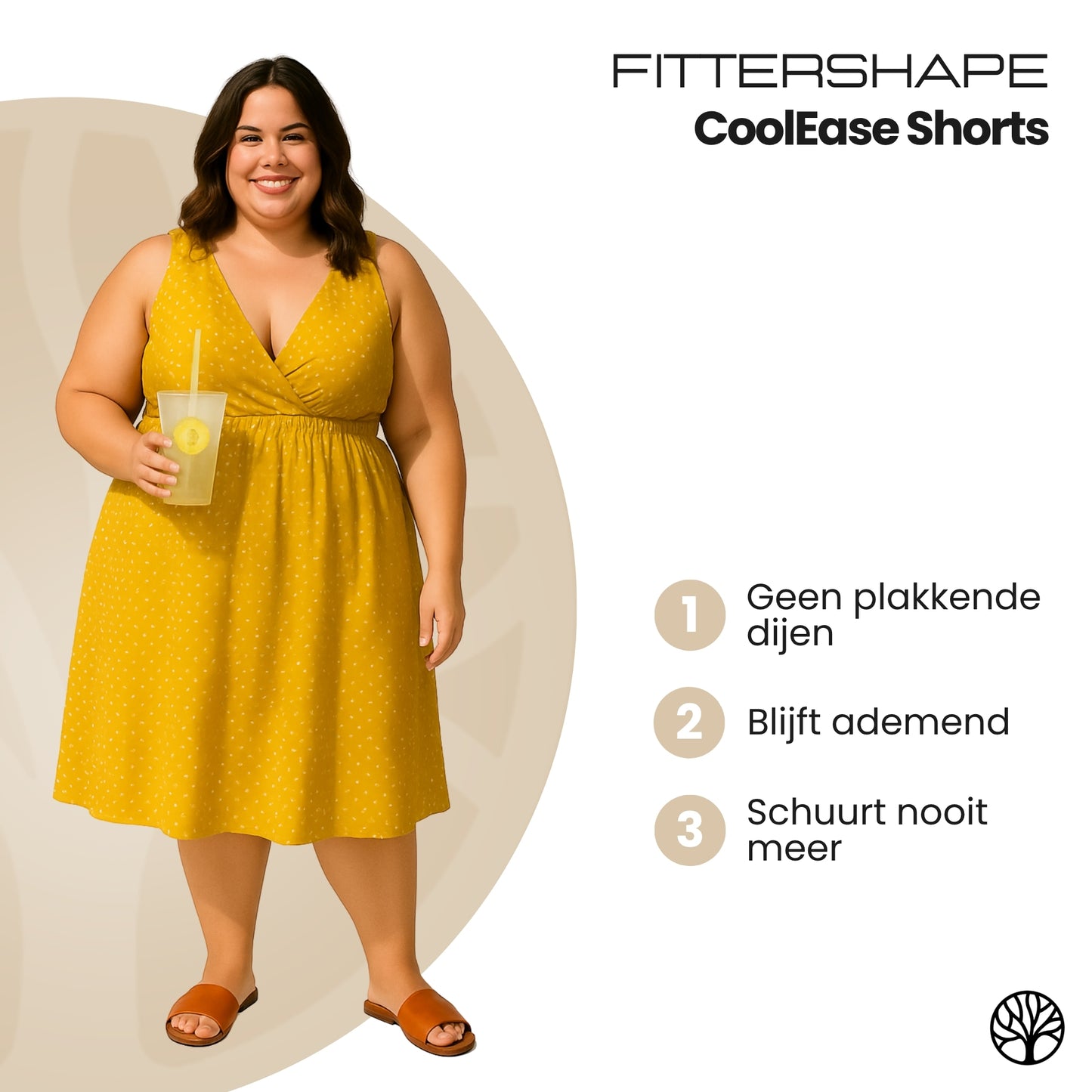 Fittershape Anti-Scheur Shorts | Comfortabel Onder Jurkjes – Voor Zomergebruik