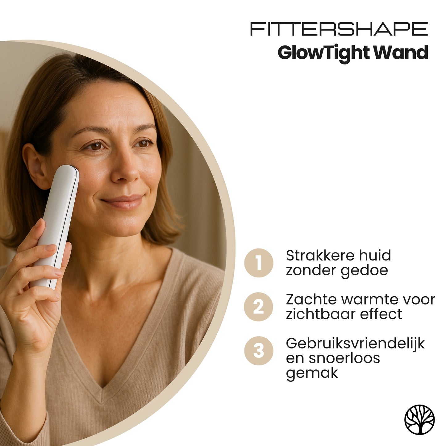 Fittershape GlowTight Wand | Draadloze Gezichtsversteviger – Voor Gladdere Huid