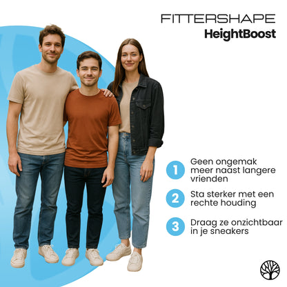 Fittershape LiftSteps Insoles | Onzichtbare Verhoging – Voor Meer Zelfvertrouwen