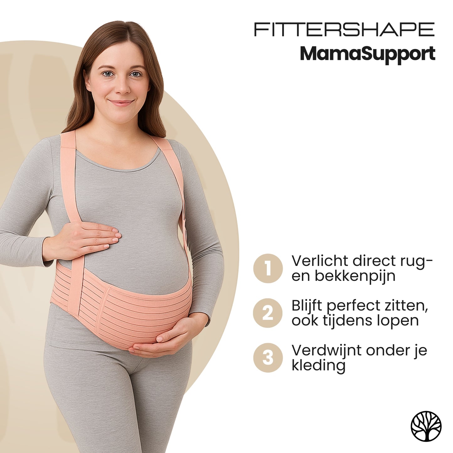 Fittershape MamaSupport | Zwangerschapsband – Met Extra Rugondersteuning