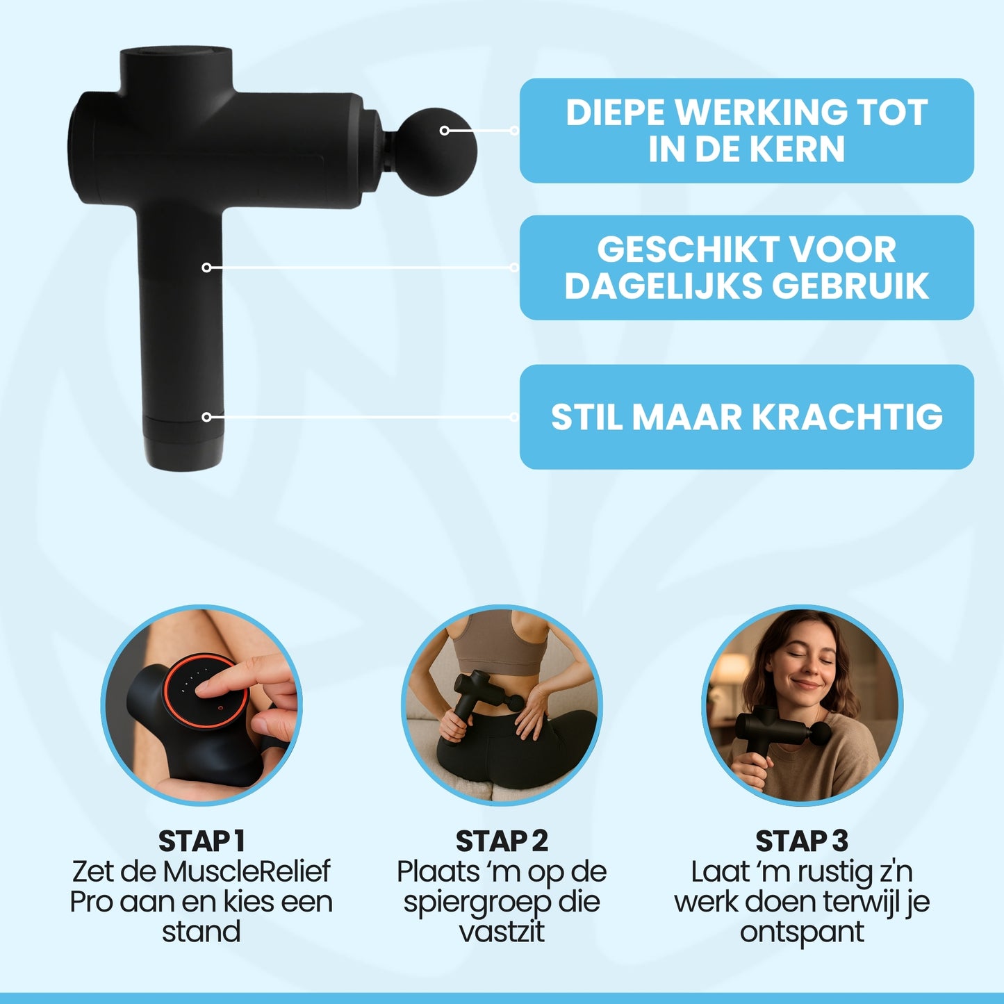 Fittershape PowerRelief | Massage Gun – Voor Sneller Spierherstel