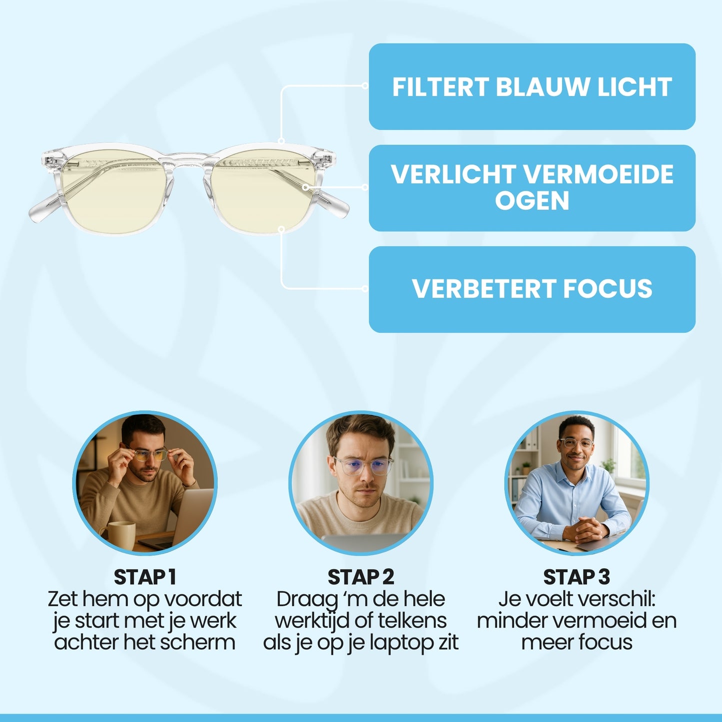 DayShield Bril | Blauwlichtfilter – Voor Dagelijks Schermgebruik