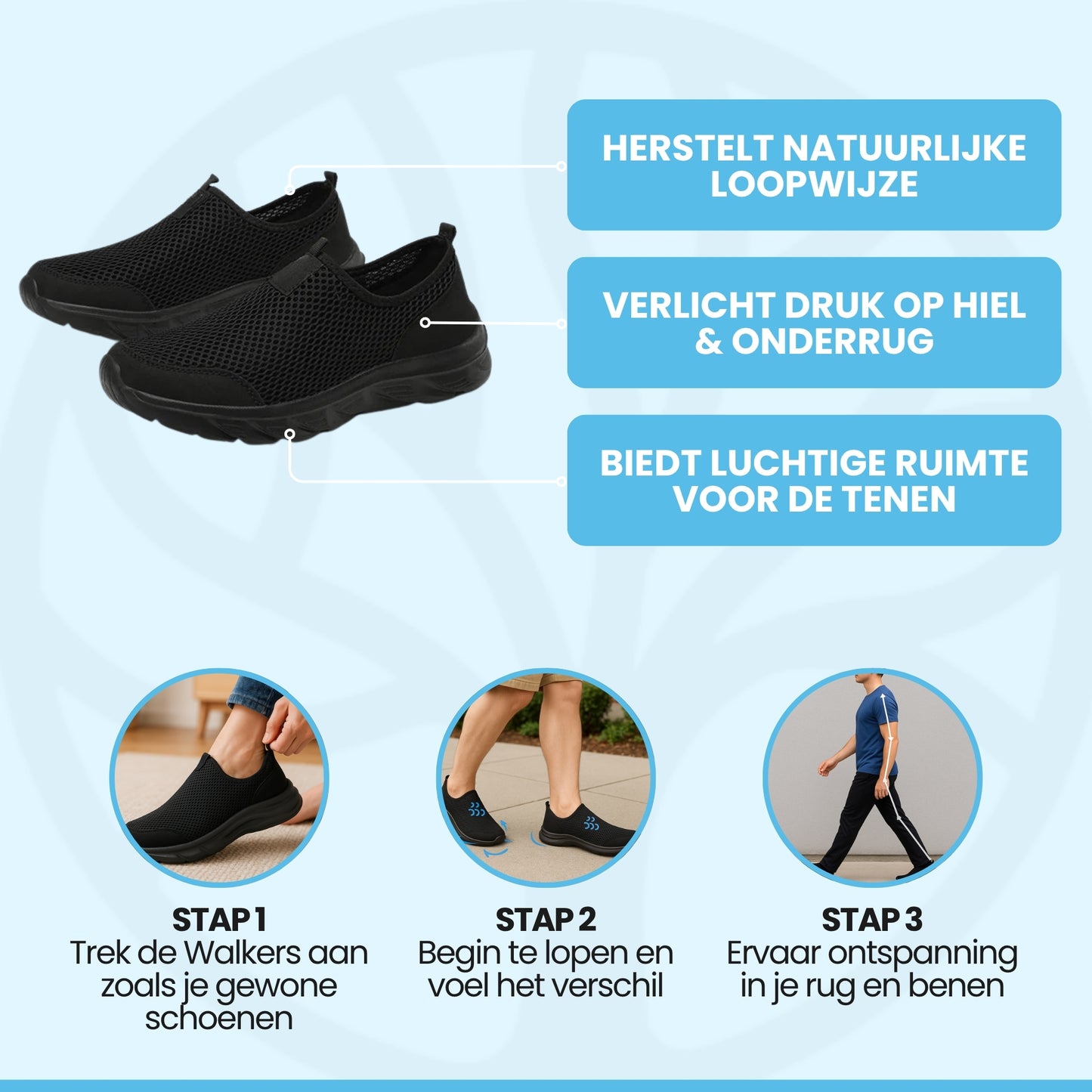 Fittershape FreeStride Walkers | Lichtgewicht Schoenen – Voor Pijnvrij Bewegen