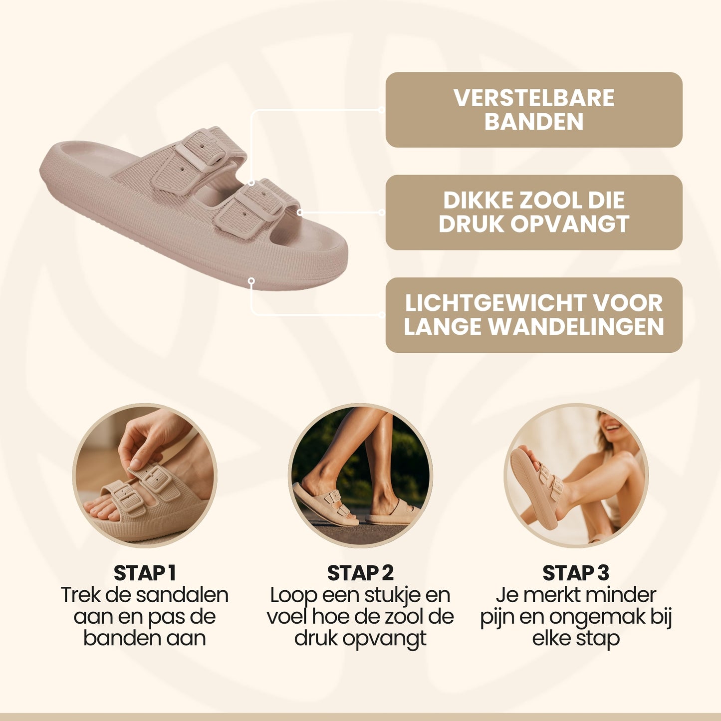 FlexCush Sandalen | Verstelbaar Comfort – Voor Elke Voetvorm