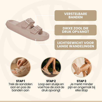 FlexCush Sandalen | Verstelbaar Comfort – Voor Elke Voetvorm