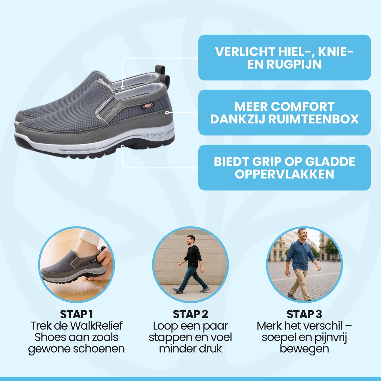 Fittershape WalkRelief | Comfortabele Loopschoenen – Voor Minder Voetpijn