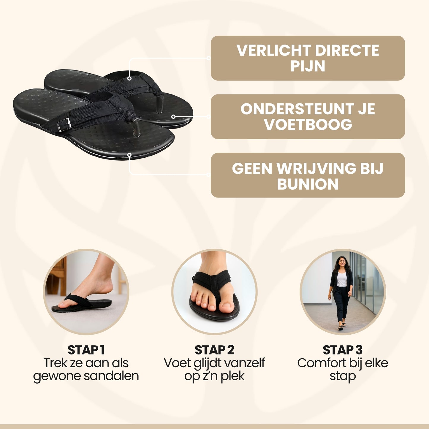 Fittershape ArchEase Slippers | Comfortabele Slippers – Tegen Voetpijn