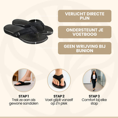 Fittershape ArchEase Slippers | Comfortabele Slippers – Tegen Voetpijn