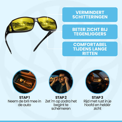 NightVision Glasses | Nachtbril – Voor Veilig Rijden In Het Donker