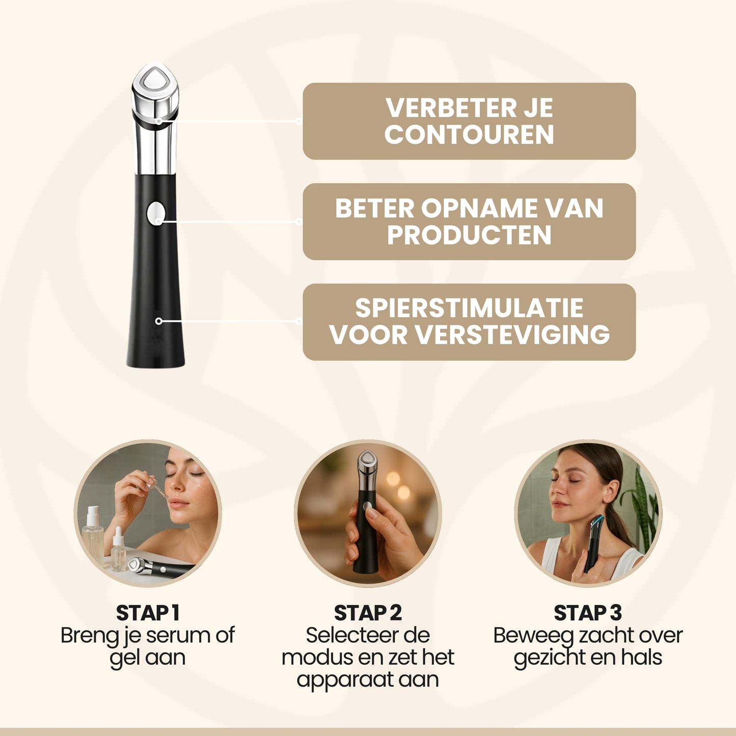 Fittershape GlowFusion Tool | 6-in-1 Gezichtsversteviger – Voor Strakkere Huid