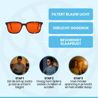 Fittershape SleepGuard Bril | Blauwlichtfilter – Voor Betere Nachtrust