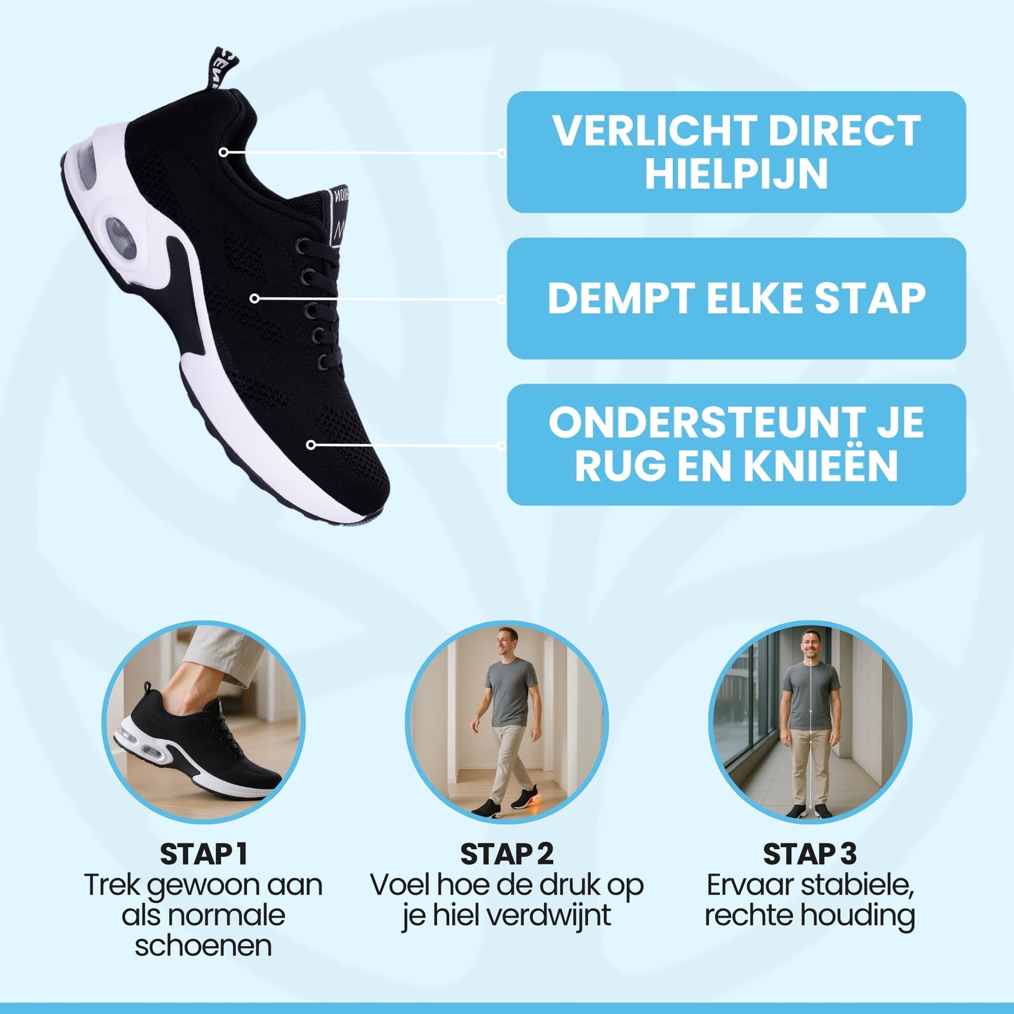 Fittershape OrthoStep Comfort | Ergonomische Schoen – Voor Pijnvrije Stappen