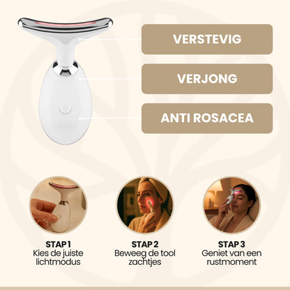 Fittershape GlowSculpt Wand | LED Gezichtstool – Voor Stevigere Huid