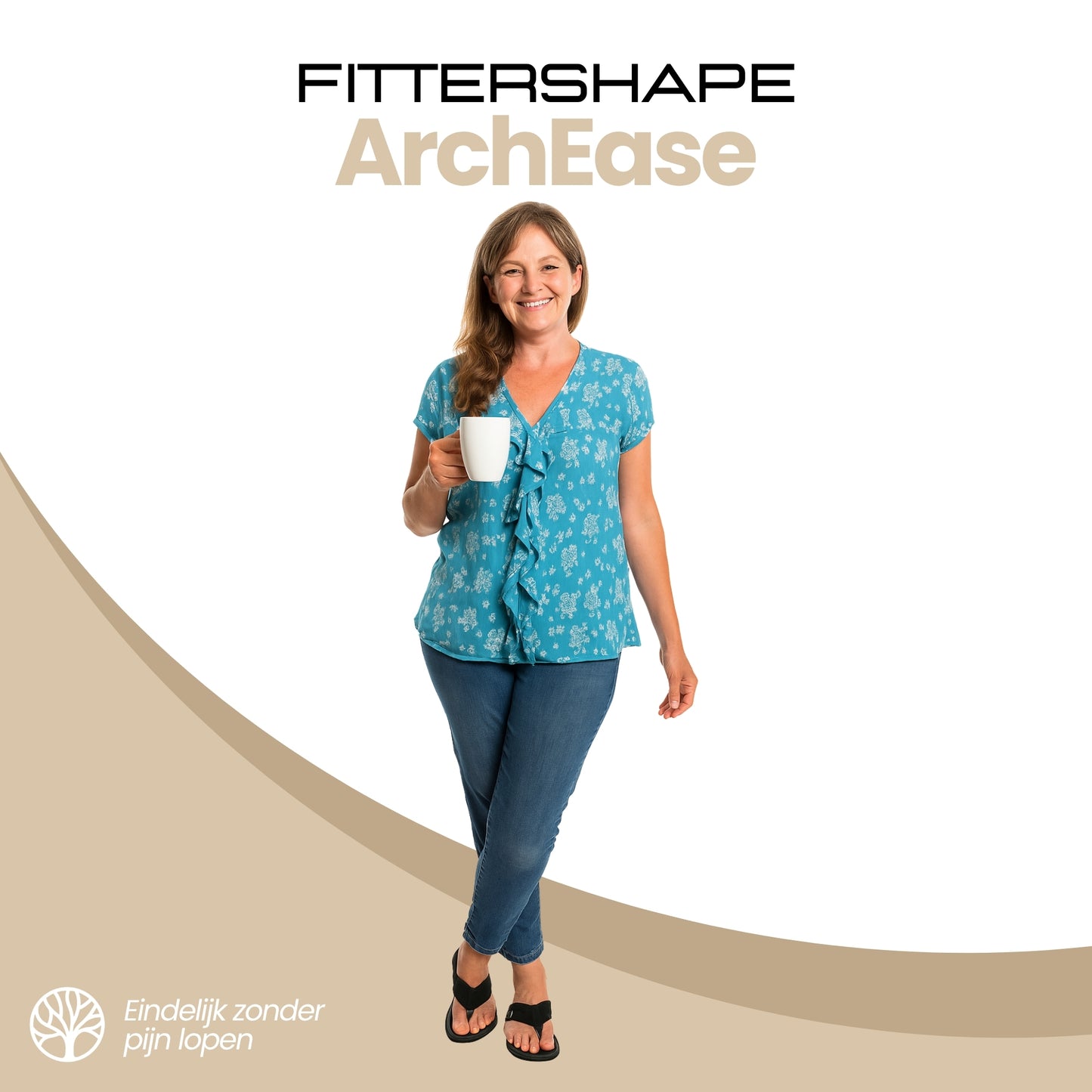 Fittershape ArchEase Slippers | Comfortabele Slippers – Tegen Voetpijn