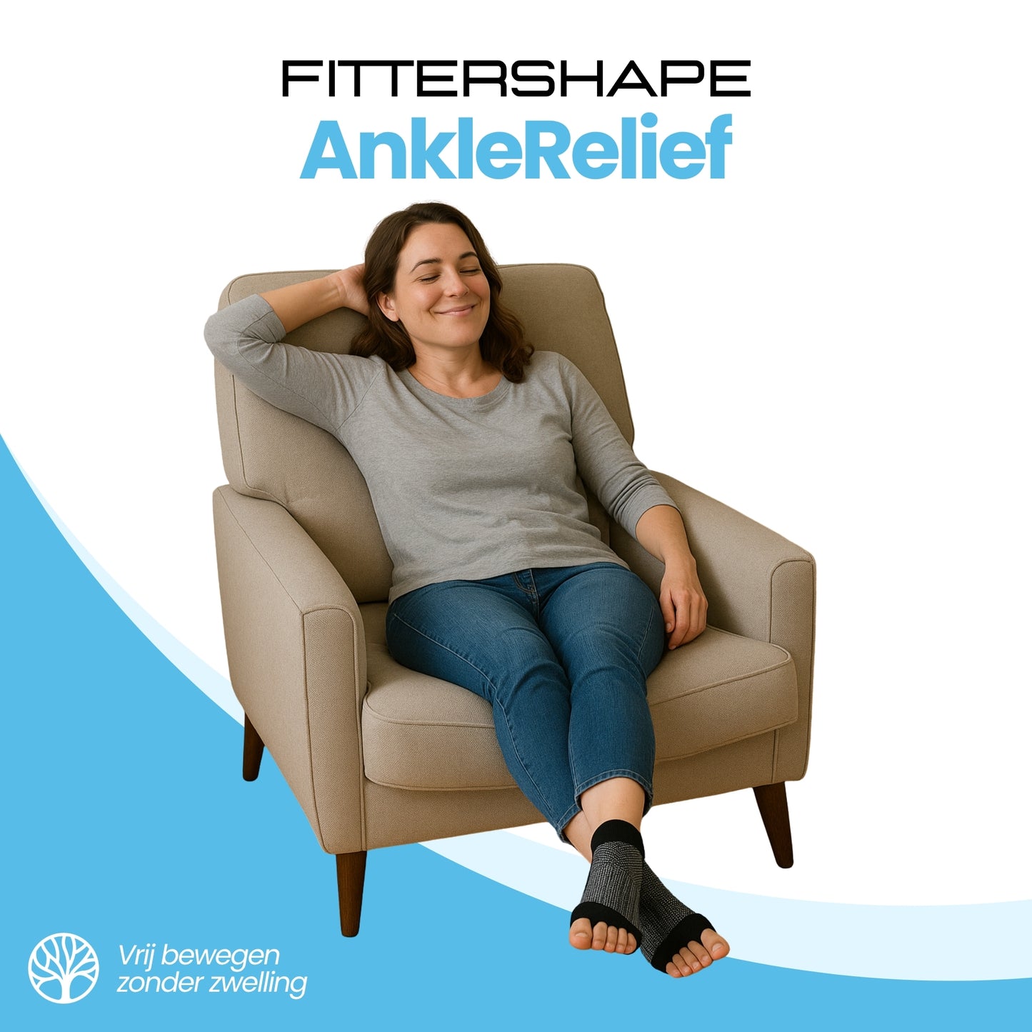 Fittershape AnkleRelief Socks | Compressie Enkelkousen – Voor Dagelijks Comfort