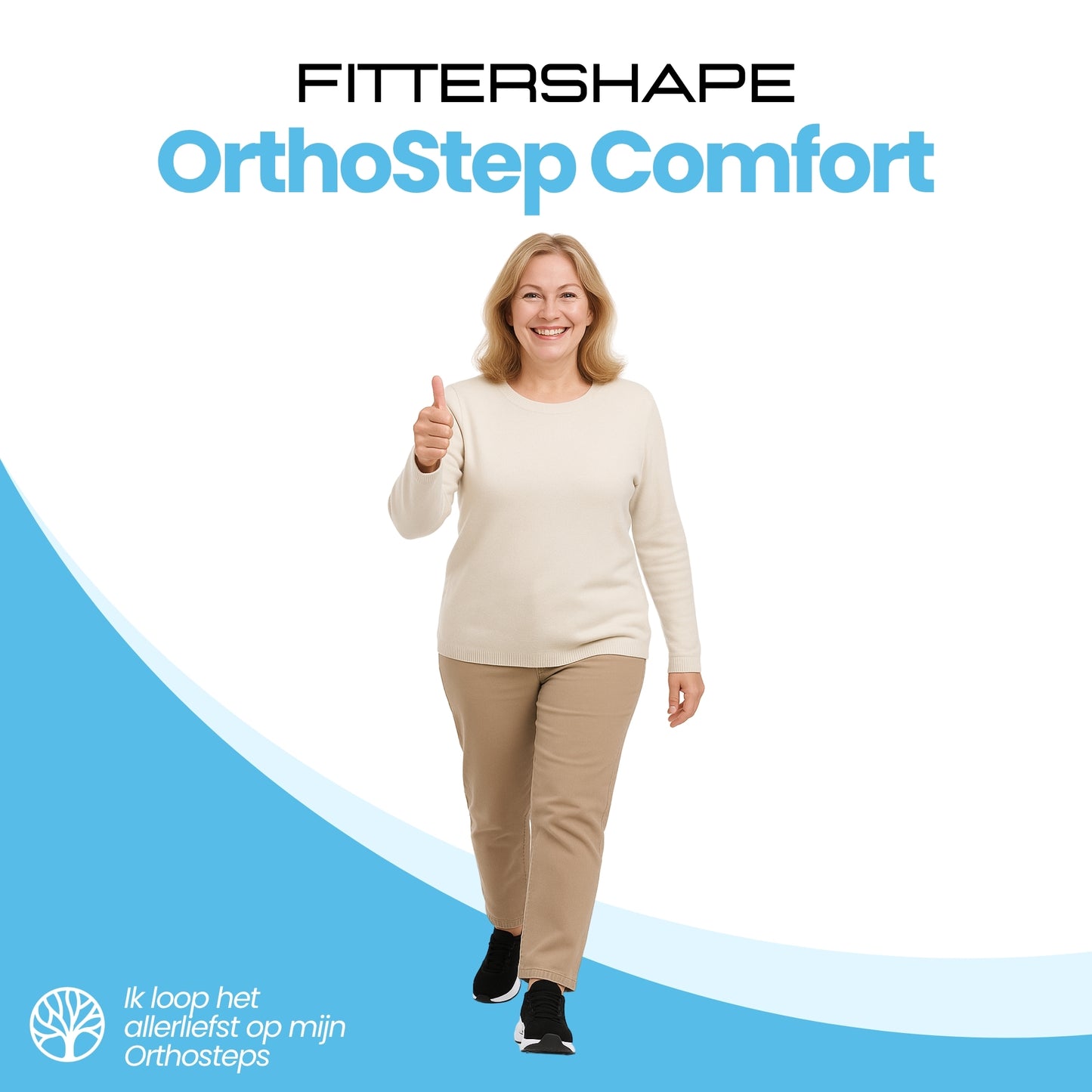 Fittershape OrthoStep Comfort | Ergonomische Schoen – Voor Pijnvrije Stappen
