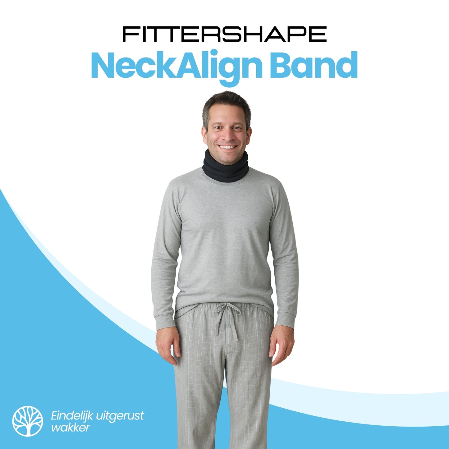 NeckAlign Band | Neksteun – Voor Rustige & Snurkvrije Nachten