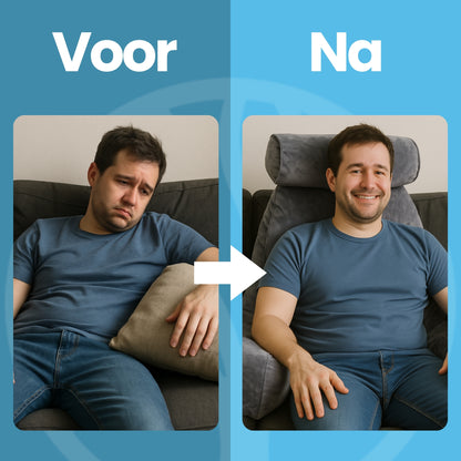 Fittershape SitRelax Kussen | Ergonomisch Leeskussen – Voor Rug & Neksteun